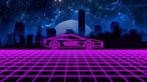 Neon Pink Retrowave