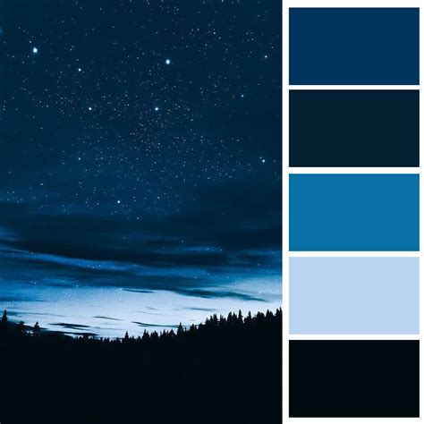 The colors of the night sky