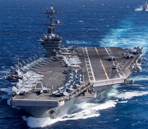 USS Nimitz in the open ocean