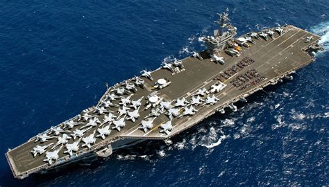 F/A-18 Hornet on the USS Nimitz flight deck