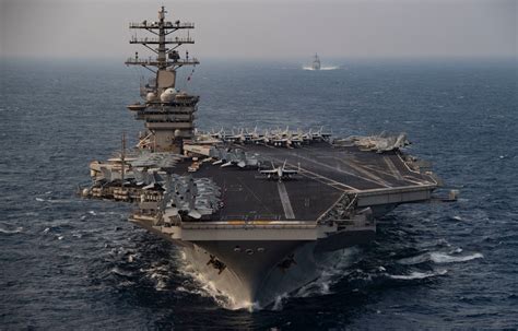 USS Nimitz in the open ocean