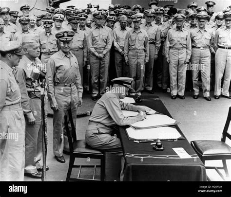 Nimitz Signing Surrender Documents