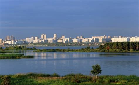 Sunset over Nizhnekamsk Reservoir