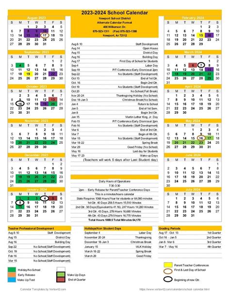 Nmusd School Calendar Benefits