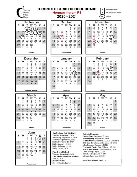 Norman School Calendar Image 3