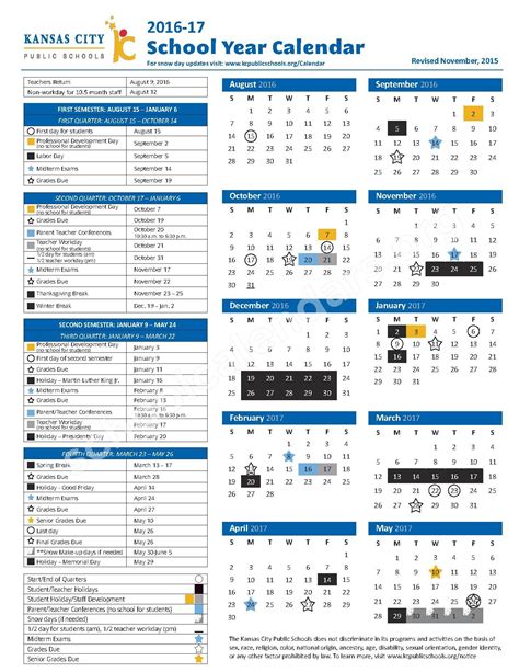 North Kansas City Schools Calendar