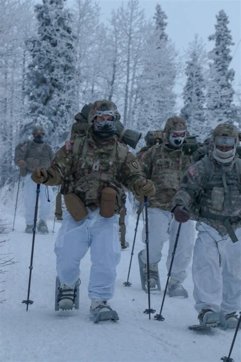 Soldiers training in cold weather survival