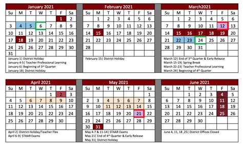 Northwest Isd Calendar Dates