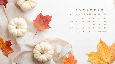 November Calendar Wallpaper