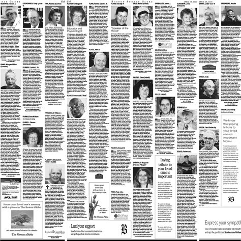 Obituary Archive Section