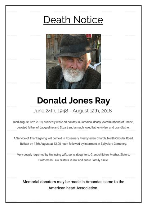 Obituary Notice