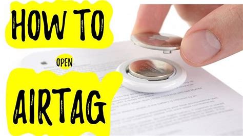 Opening an AirTag