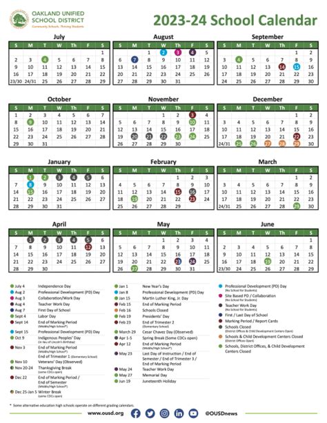 Ousd School Calendar Structure