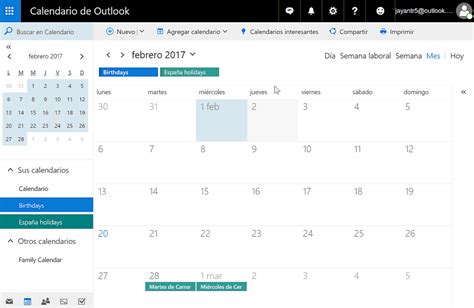 Outlook Calendar Features