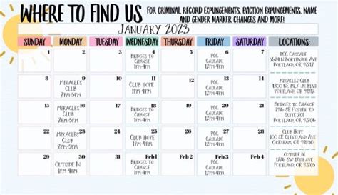 PCC Calendar Adjustment