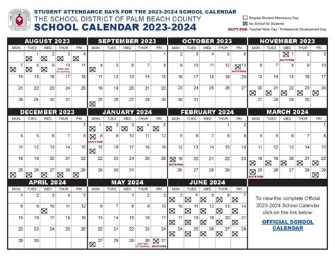 Palm Beach County Schools Calendar Image 10