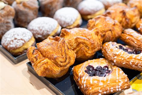 A tray of freshly baked pastries