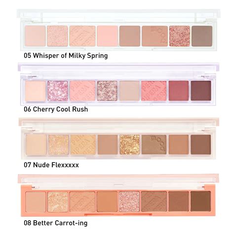 Peripera All Take Mood Palette Comparison