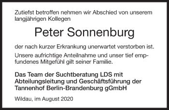 Peter Sonnenburg Obituary