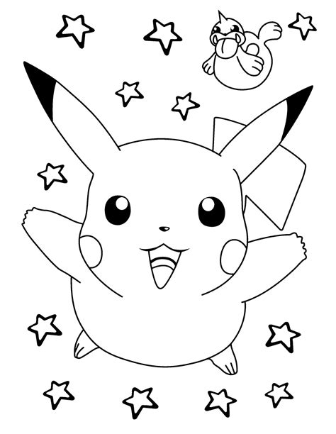 Pikachu Coloring Pages for Kids