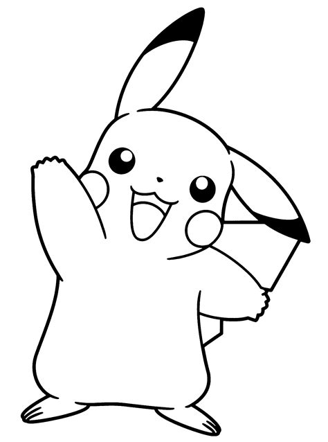 Pikachu Coloring Pages with Backgrounds