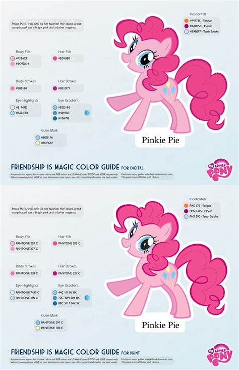 Pinkie Pie Color Combinations