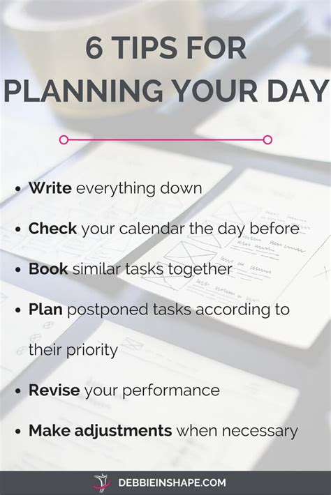 Planning Your Day