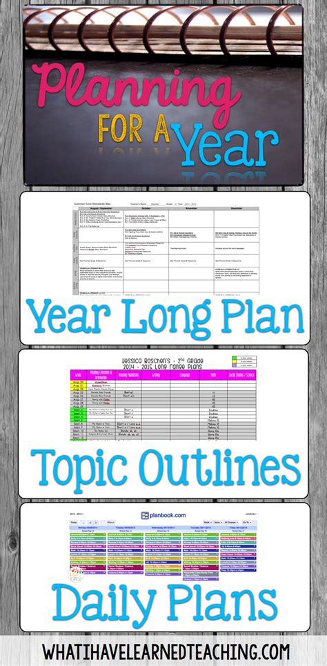 Planning for the School Year