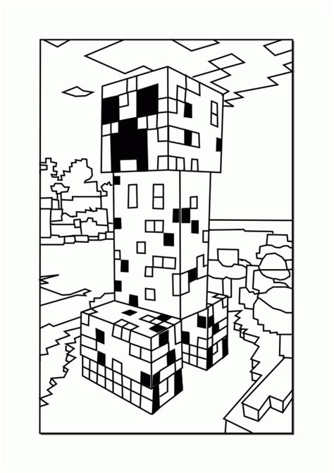 Popular Minecraft Coloring Pages