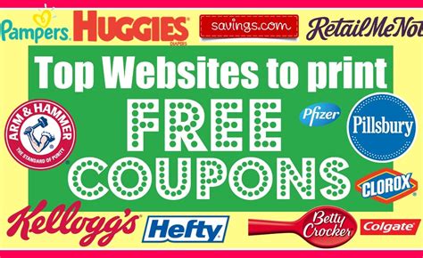 Popular Websites for Free Coupons Online