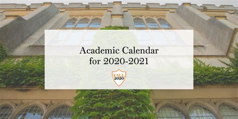 Princeton Academic Calendar