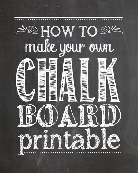 Description of Printable Chalkboard Templates