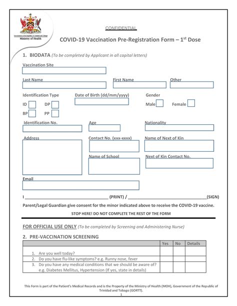 Printable Covid Forms Benefits