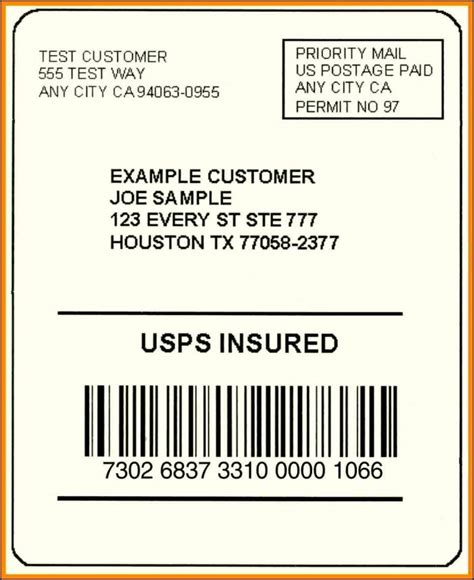 Printable UPS Label Template Benefits