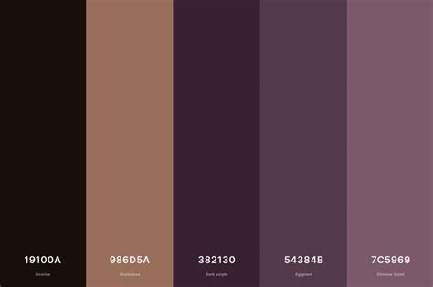 Purple Brown Color Inspiration Board