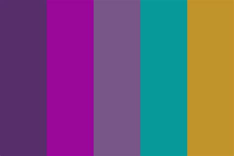 Purple Gold Color Palette Example