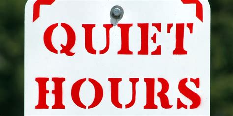 Quiet Hours Schedule