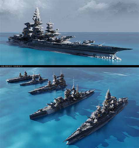 R-Class Battleships Design Concepts