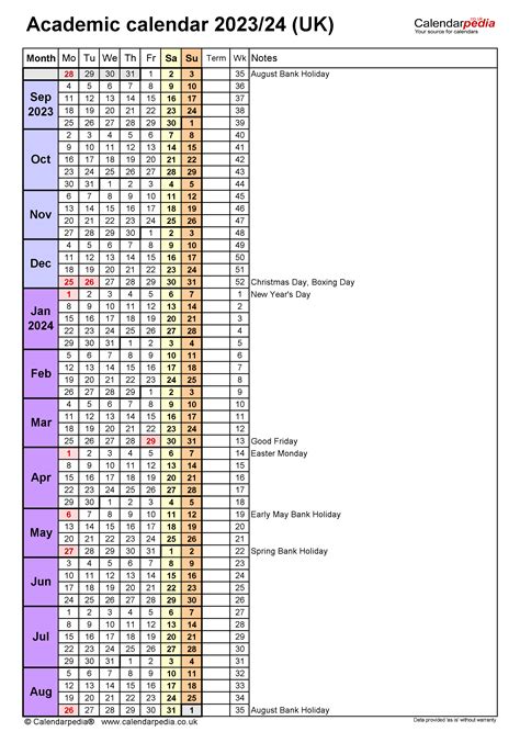 RIT Academic Calendar Image 3