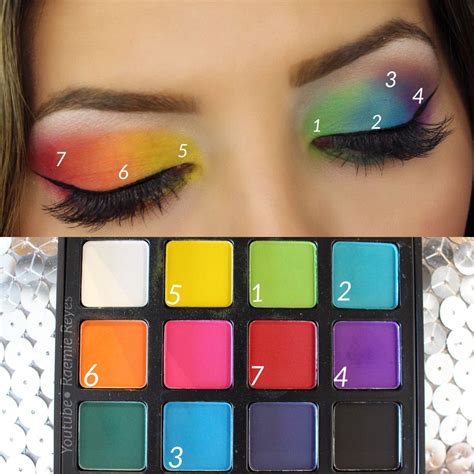 Rainbow Eye Palette Look 1