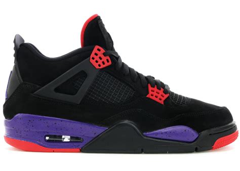 Raptor Jordan 4 in black and red colorway