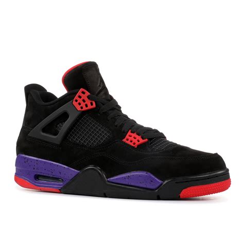 Raptor Jordan 4 in purple and white colorway