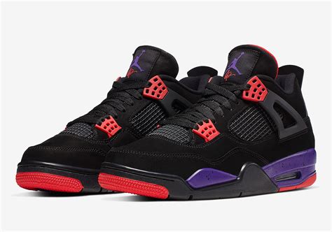 Raptor Jordan 4 in red and black colorway