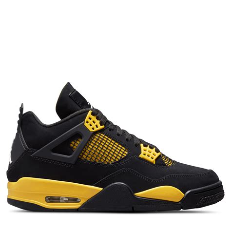 Raptor Jordan 4 in yellow and black colorway