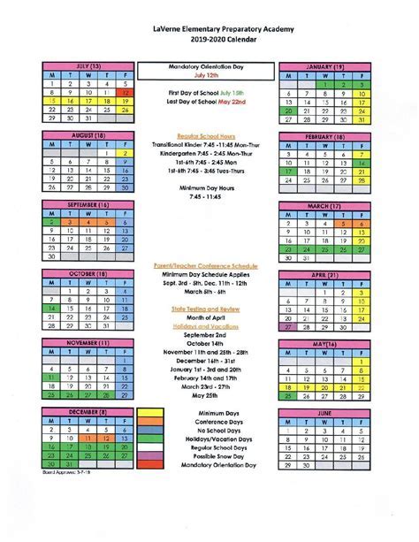 Redlands USD School Calendar