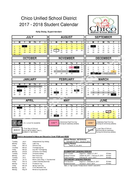 Redlands USD School Calendar Display