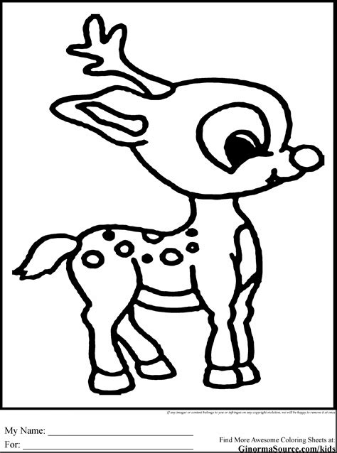 Reindeer Coloring Pages