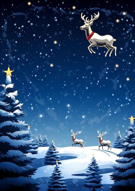 Reindeer in Flight