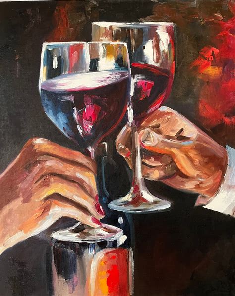 Relaxing and unwinding with wine and painting at Pinot's Palette Olathe Kansas