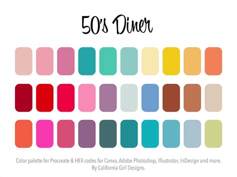 Retro 50s Color Palette